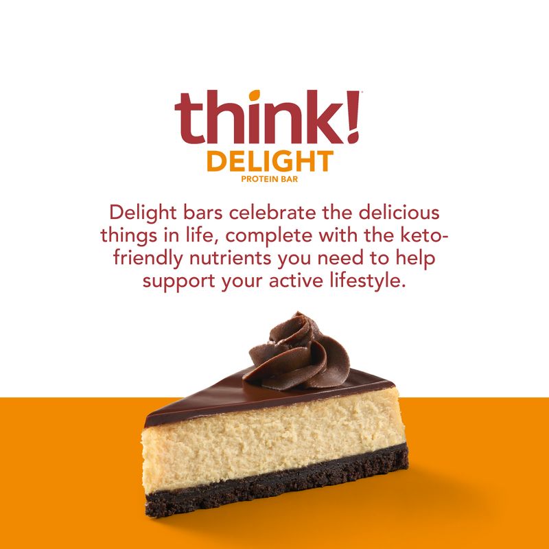 think! High Protein Keto Peanut Butter Bars - 12Pk, 4 of 13