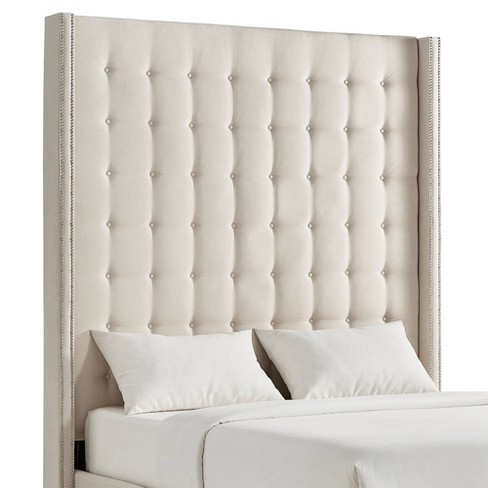 Queen 84 Madison Wingback High, Queen Platform Bed With High Headboard