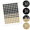Big Dot of Happiness Adult 30th Birthday - Gold - Round Candy Sticker Party Favors - Labels Fits Chocolate Candy (1 sheet of 108) - 2 of 4