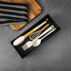 LunaLulinlk (3 pack) 1 Compartment Utensil Organizer, Black - 4 of 4