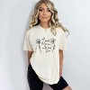 Simply Sage Market Women's Wild And Free Flowers Short Sleeve Garment Dyed Tee - 2 of 2