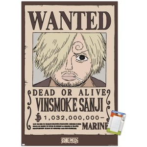 Trends International One Piece - Vinsmoke Sanji Wanted Poster Unframed Wall Poster Prints - 1 of 4