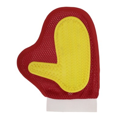 Unique Bargains Single-sided Pet Grooming Glove 1 Pc