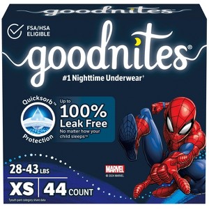 Goodnites Boys' Nighttime Underwear - (Select Size and Count) - 1 of 4