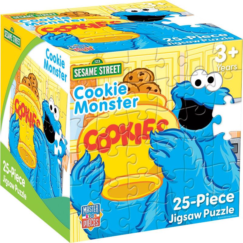 Sesame Street - Cookie Monster's Adventure, 25-Piece Square Puzzle, For Kids Aged 3+, Officially Licensed, Compact Size for Easy Storage, 1 of 6