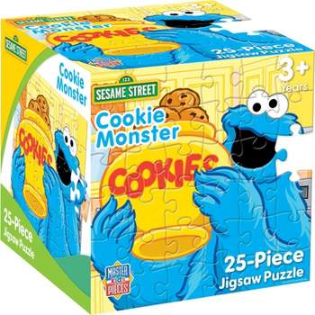 Sesame Street - Cookie Monster's Adventure, 25-Piece Square Puzzle, For Kids Aged 3+, Officially Licensed, Compact Size for Easy Storage