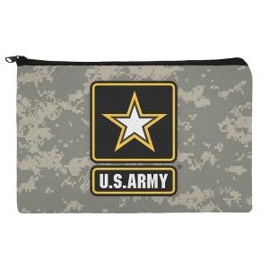 U.S. Army Logo On Camo Makeup Cosmetic Bag Organizer Pouch - 1 of 4