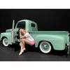Car Girl in Tee Madee Figurine for 1/18 Scale Models by American Diorama - 2 of 3