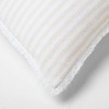Euro 26''x26'' Heavyweight Linen Blend Stripe Throw Pillow - Casaluna™ - 4 of 4