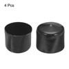 Unique Bargains Vinyl Rubber Screw Thread Bolt Plug Round Tube Insulated Protective Caps 4 Pcs - 2 of 4