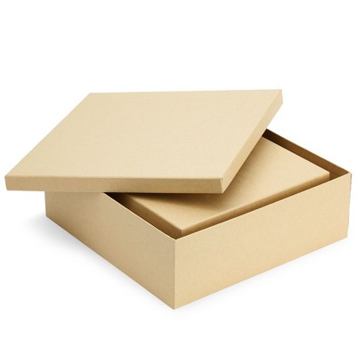 Versatile Nested Gift Boxes 6-Pack with Lids, Thick Paper Board