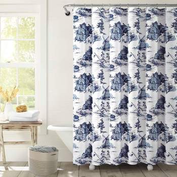 French Country Toile Single Shower Curtain - Lush Décor