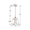 Crystorama Lighting Sylvan 1 - Light Pendant in  Polished Nickel - 2 of 4