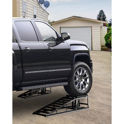 Hydraulic Car Ramps,Car Lift Service Ramps,Heavy Duty Steel Car Lift Ramp,Car Ramps High Lift, Auto Ramps for Changing Oil for Maintenance
