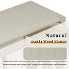 Kumasinova 60" Acacia Veneer Entryway Table with X-Leg Design,Farmhouse Console Table with 4 Drawers,Sofa Table with Open Storage for Kitchen&Hallway - 4 of 4