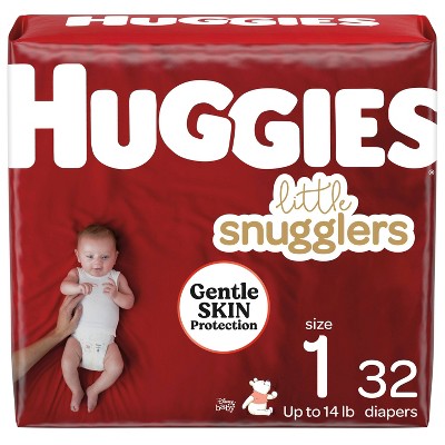 Huggies Little Snugglers Diapers Jumbo Pack - Size 1 (32ct)