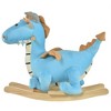 Sevobal Toy Vehicles Kids Plush Ride-On Rocking Horse Dinosaur Ride Rocking Chair with Realistic Sounds for 18-36 Months, Blue, 23.50"*12.50"*12.50" - 4 of 4