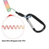 Unique Bargains Retractable Spiral Coiled Safety Cords Carabiners Fishing Tool Lanyards 6 Pcs - 3 of 4