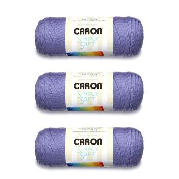 Caron Simply Soft Blue Mint Brites Yarn - 3 Pack Of 170g/6oz
