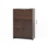 Kumasinova 47" Foldable Desk Storage Cabinet with Drawers,Kitchen Pantry Cabinet with Shelves,Space-Saving Storage Cabinet  for Office&Small Spaces - 2 of 4