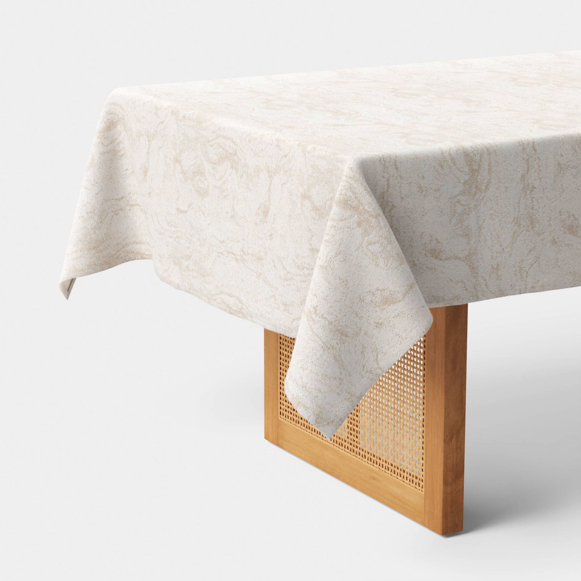 84"x60" Slate Textured Tablecloth with Gold Lurex - Threshold™