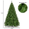 Costway 6FT/7.5FT/9FT PVC Christmas Tree Hinged Solid Metal Legs - 3 of 4