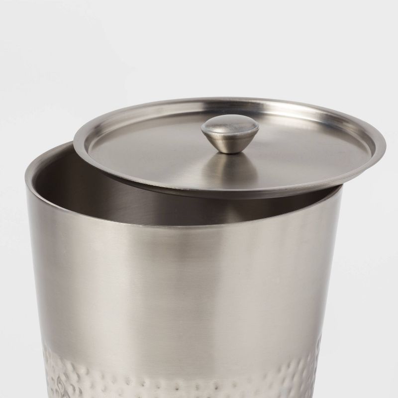 Hammered Metal Ice Bucket with Ice Scoop - Threshold&#8482;, 4 of 5