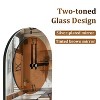 Long Oblong Wall Clock with Silver Mirrored Modern Decorative Clock for Living Room, Bedroom Walls - 4 of 4