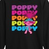 Boys' - Trolls - Poppy Stacked Name Long Sleeve Graphic T-Shirt - image 2 of 4