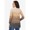 Woman Within Plus Size Ombre Shaker Cardigan - 3 of 4