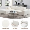 Dorsey 109" Minimalist Chenille L-Shaped Reversible Chaise Lounge with 2 Pillows Hardwood Frame Convertible Sectional Sofas-Maison Boucle - 4 of 4