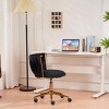 Office Desk Chair, Upholstered Swivel Chair With Adjustable Swivel Wheels, Office Chair For Living Room, Accent Chairs Swivel-Cuddlewood - 3 of 4
