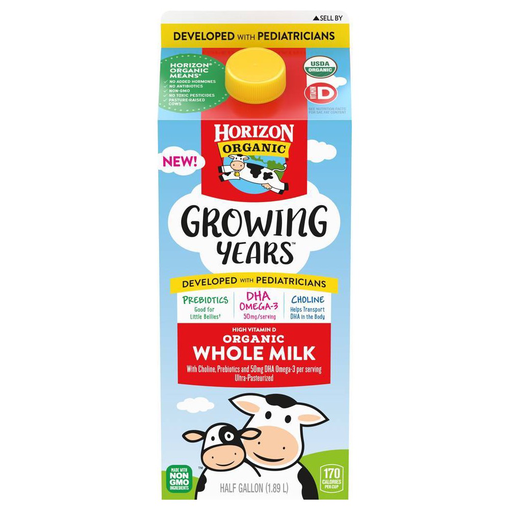 Horizon Organic Growing Years DHA Whole Milk - 64 fl oz