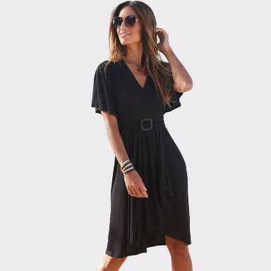 target asymmetrical dress Women's Belted - LASCANA Size:XS Petite
