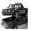 1985 Toyota Hilux SR5 Pickup Truck Black "Collection" Series 1/64 Diecast Model Car by Majorette - 2 of 4