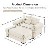 Modern Corduroy Accent Chair with Ottoman, Oversized Deep Seating Cloud Sofa for Living Room or Reading Nook – The Pop Home - 4 of 4