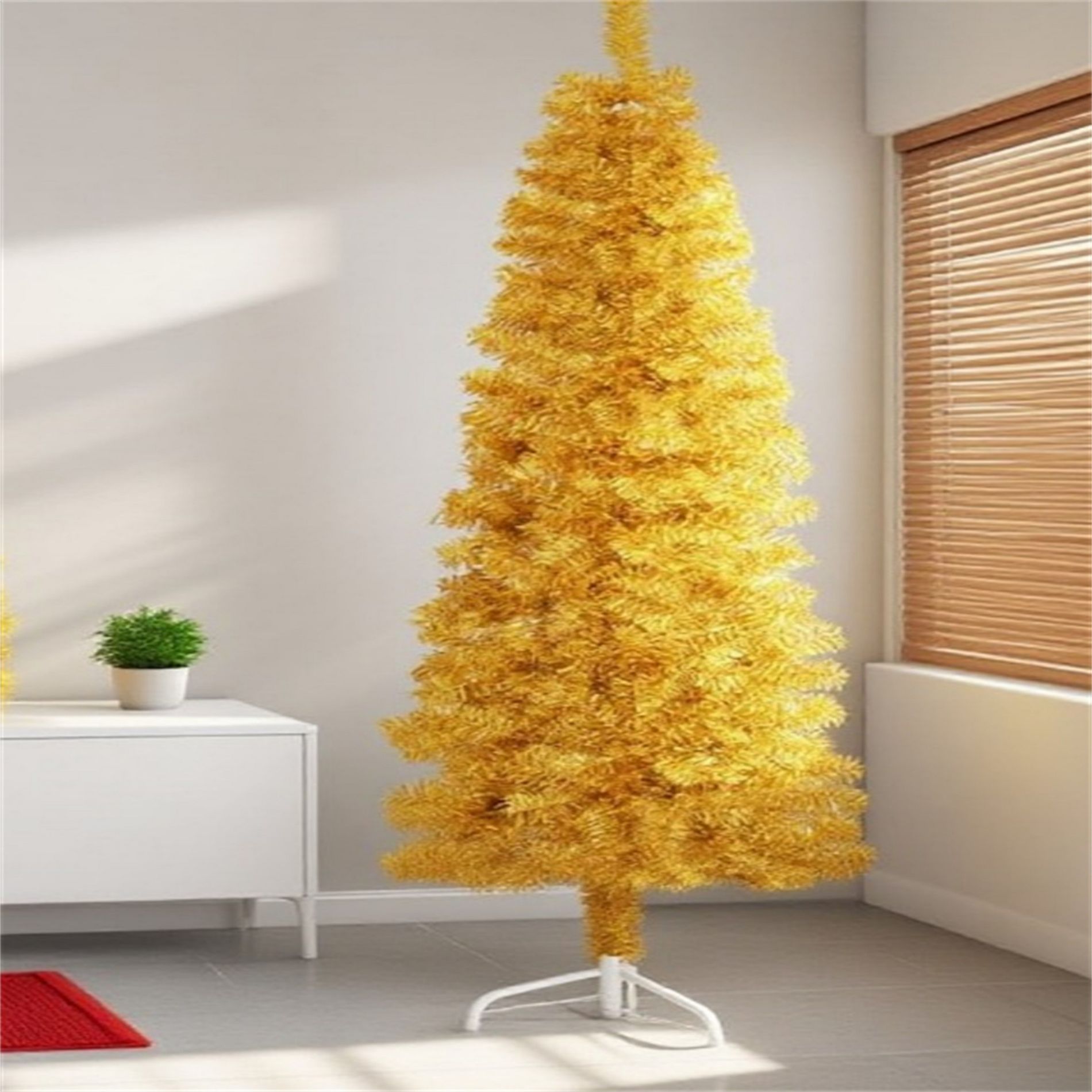 TopComfy Christmas Tree Stands Christmas Tree Warm Brighten Holiday Alternative to Traditional Trees for Living Room, Yellow, 17.72"*13.78"*70.87"
