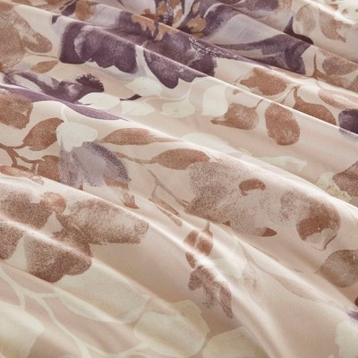 Madison Park Full Willow Floral Comforter Set with Bed Sheet Taupe — фото 6