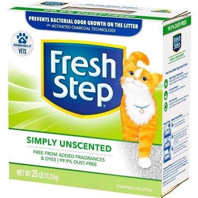 Fresh Step - Simply Unscented Litter - Clumping Cat Litter - 25lbs