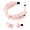 Unique Bargains Women's Elegant Heart Faux Diamond Wide Hairband 6.89"x5.51" 1 Pc - 3 of 3