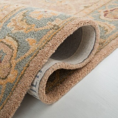 Anatolia Blue and Beige Handmade Wool Area Rug