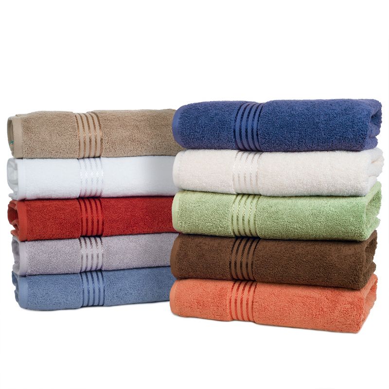 Hastings Home 100% Cotton Hotel Towel Set - Chocolate, 6-pc., 4 of 5