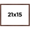 PosterPalooza | Classic Modern Brown Picture Frame - UV Acrylic, Backing Board, Hanging Hardware Included - 2 of 4