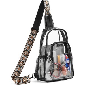 Crossbody Bag - Stadium Compliant Clear Purse for Women, See-Through Bag for Concerts, Sporting Events - 1 of 4