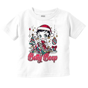Betty Boop Christmas Ms. Santa Claus Toddler Baby Girl T Shirt Brisco Brands - 1 of 4