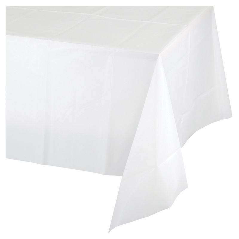 White Plastic Table Cloth - Spritz&#8482;, 1 of 5