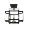 Z-Lite Titania 4 - Light Semi-Flush Mount in  Black/Brushed Nickel - 2 of 3