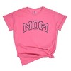 Simply Sage Market Embroidered Mom Varsity Outline Garment Dyed Tee - 2XL - Crunchberry - 2 of 4