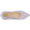 Allegra K Women's Closed Pointed Toe Slip-On Mesh Ballet Flats - 4 of 4
