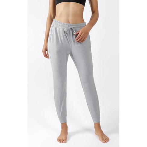 90 Degree By Reflex - Women's Slim Fit Side Pocket Ankle Jogger - Heather  Grey - X Large : Target